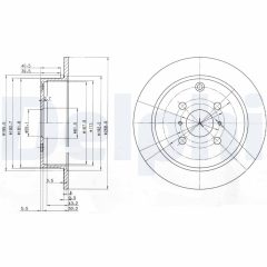 DELPHI BG3867 — Тормозной диск