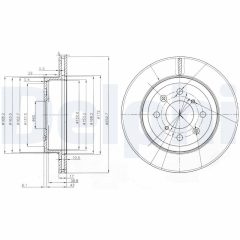 DELPHI BG3884 — Тормозной диск