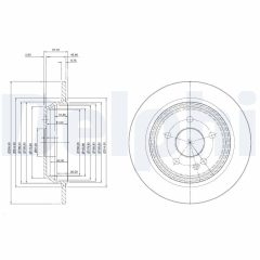 DELPHI BG3969 — Disc de frână