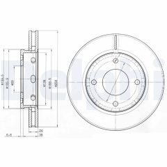 DELPHI BG3987 — Тормозной диск
