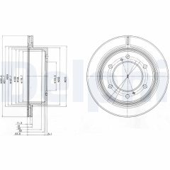 DELPHI BG4042 — Тормозной диск
