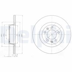 DELPHI BG4085 — Тормозной диск