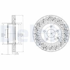 DELPHI BG4142C — Тормозной диск
