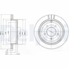 DELPHI BG4177 — Тормозной диск