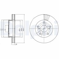 DELPHI BG4181 — Disc de frână
