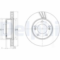 DELPHI BG4207 — Disc de frână