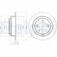 DELPHI BG4262 — Тормозной диск