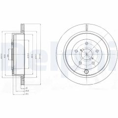 DELPHI BG4267 — Тормозной диск