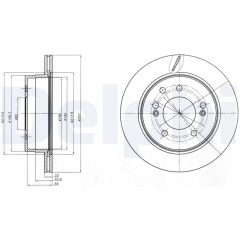 DELPHI BG4273 — Disc de frână