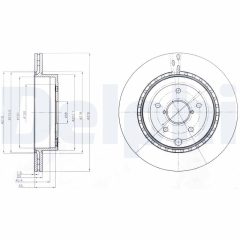 DELPHI BG4287 — Тормозной диск