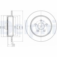 DELPHI BG4313 — Disc de frână