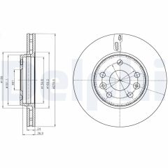 DELPHI BG4317C — Тормозной диск