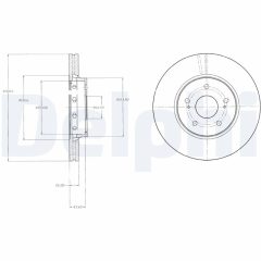 DELPHI BG4342 — Тормозной диск