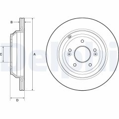 DELPHI BG4756C — Disc de frână