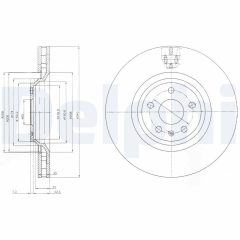 DELPHI BG9054 — Disc de frână