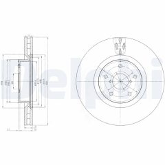 DELPHI BG9055 — Тормозной диск
