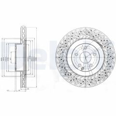 DELPHI BG9057 — Disc de frână