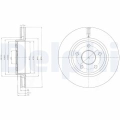 DELPHI BG9058 — Disc de frână