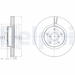 DELPHI BG9084 — Тормозной диск