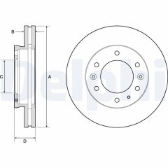DELPHI BG9140C — Тормозной диск
