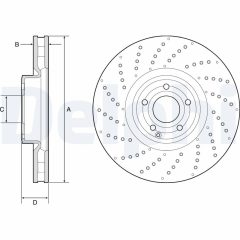DELPHI BG9215C — Тормозной диск