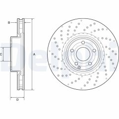 DELPHI BG9216C — Тормозной диск