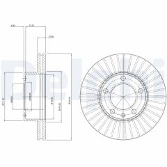DELPHI BG9692 — Тормозной диск
