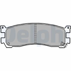 DELPHI LP1190 — Plăcuțe de frână disc