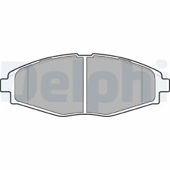 DELPHI LP1390 — Колодки тормозные дисковые