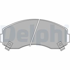 DELPHI LP1433 — Plăcuțe de frână disc