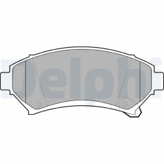 DELPHI LP1609 — Колодки тормозные дисковые