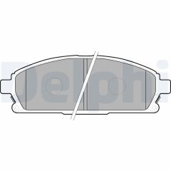 DELPHI LP1659 — Колодки тормозные дисковые