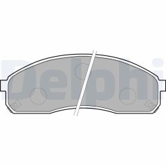 DELPHI LP1671 — Колодки тормозные дисковые
