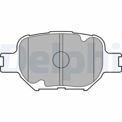 DELPHI LP1804 — Plăcuțe de frână disc