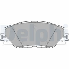 DELPHI LP2003 — Колодки тормозные дисковые