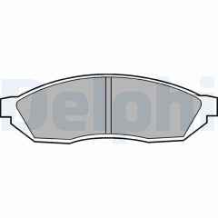 DELPHI LP208 — Колодки тормозные дисковые