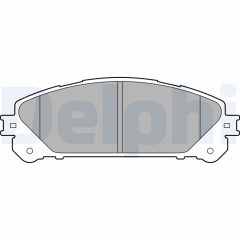 DELPHI LP2201 — Колодки тормозные дисковые