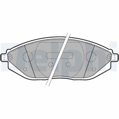 DELPHI LP2218 — Колодки тормозные дисковые