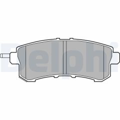 DELPHI LP2447 — Plăcuțe de frână disc