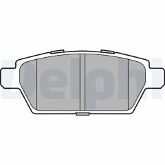 DELPHI LP2493 — Plăcuțe de frână disc