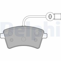 DELPHI LP2504 — Plăcuțe de frână disc
