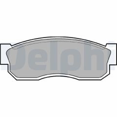 DELPHI LP261 — Колодки тормозные дисковые