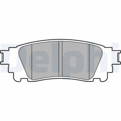 DELPHI LP3171 — Колодки тормозные дисковые