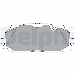 DELPHI LP3302 — Колодки тормозные дисковые