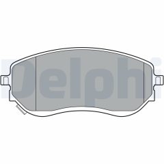 DELPHI LP3401 — Plăcuțe de frână disc