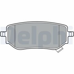 DELPHI LP3402 — Plăcuțe de frână disc