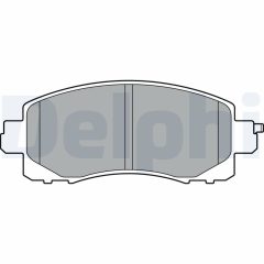DELPHI LP3411 — Plăcuțe de frână disc