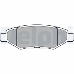 DELPHI LP3467 — Колодки тормозные дисковые