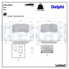 DELPHI LP5145EV — Колодки тормозные дисковые