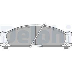 DELPHI LP543 — Plăcuțe de frână disc